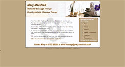 Desktop Screenshot of mary-marshall.co.uk